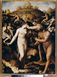Hércules e as musas (Pintura de Alessandro Allori