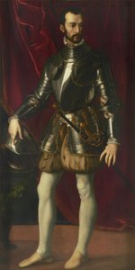 Retrato de Francesco I de Medici 1541-1587, Grão-Duque da Toscana, 1570-1575. de Alessandro Allori