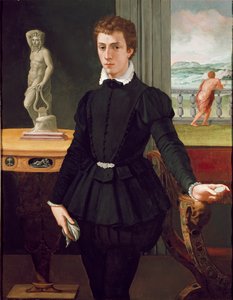Retrato de um jovem, pós 1560 de Alessandro Allori