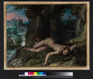A Tentação de São Bento, c.1587 de Alessandro Allori