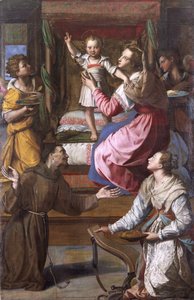 Virgem com o Menino e os Santos Francisco e Lúcia de Alessandro Allori