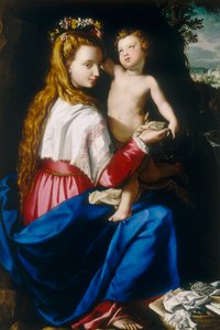 Virgem com Criança de Alessandro Allori