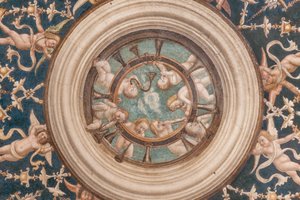 Putti tocando instrumentos musicais, detalhe de 3660848 de Alessandro Araldi