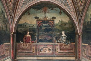 Pequena Sala das Nobres Senhoras (óleo sobre tela colado nas paredes)