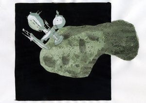 Antecipação: Exploração de asteróides, exploração de matérias-primas de asteróides e outros planetas menores Ilustração de Alessandro Lonati de Alessandro Lonati