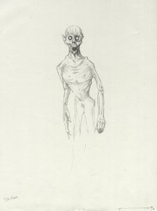 Criatura lendária: Chupacabra, desenho de vampiro sul-americano de Alessandro Lonati de Alessandro Lonati