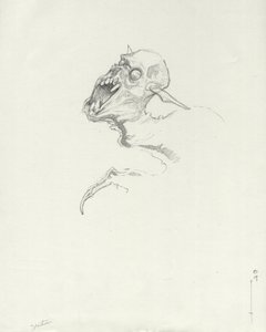 Criatura lendária: Chupacabra, desenho de vampiro sul-americano de Alessandro Lonati de Alessandro Lonati