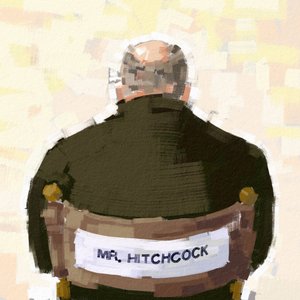 Retrato do Director Alfred Hitchcock, 2023 (ilustração) de Alessandro Lonati