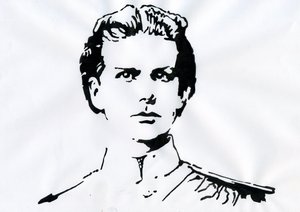 Retrato de Louis II de Baviere (Ludwig Otto Friedrich Wilhelm von Wittelsbach de Alessandro Lonati