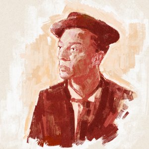 Retrato do realizador e actor Buster Keaton (ilustração) de Alessandro Lonati