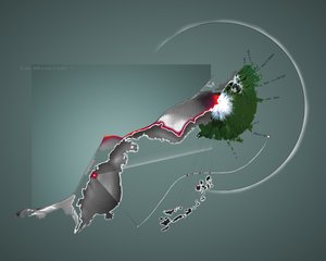 Ucrânia atacada pela Rússia, 2022 (ilustração) de Alessandro Lonati