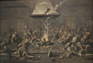 "Interior com monges" de Alessandro Magnasco, c. 1725, Norton Simon Museum de Alessandro Magnasco