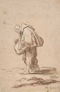 Frade Peregrino Permanente, c. 1705-20. de Alessandro Magnasco