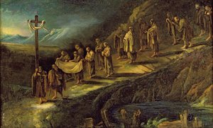 A procissão do Santo Sudário de Alessandro Magnasco