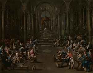A Sinagoga, 172535. de Alessandro Magnasco
