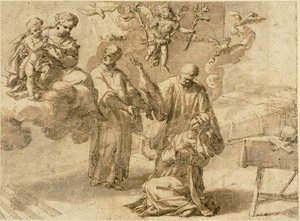 Visão de Santa Catarina de Siena de Alessandro Turchi