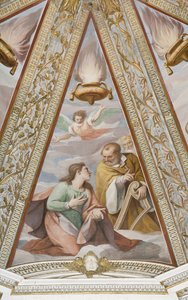 Os Reis, do Pai Eterno e dos Reis (fresco) de Alessandro di Agostino and Sorri Pietro (c.1556 c.1621) Casolani