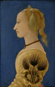 Retrato de uma Dama de Amarelo, c.1465 (painel)
