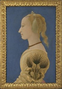 Retrato de uma senhora, ca 1465 de Alesso Baldovinetti
