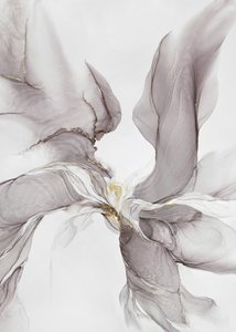 Fluxo Etéreo Cinza-Dourado