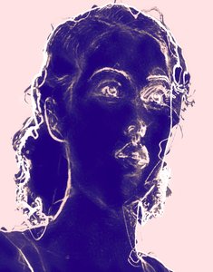 Aurora (noite), 2020, (mídia mista) de Alex Caminker