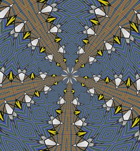 arabesco #18,2019,(mixed media) de Alex Caminker