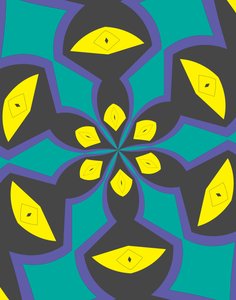 arabesco #4,2019,(mixed media) de Alex Caminker