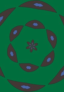 arabesco #8,2019,(mixed media) de Alex Caminker