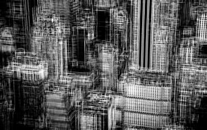 city strings,2019,(fotografia) de Alex Caminker