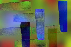 etude #14,2019,(mixed media) de Alex Caminker