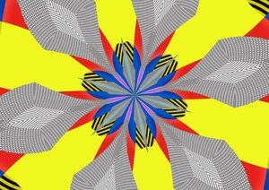 flores #114.2019,(mistura de meios) de Alex Caminker