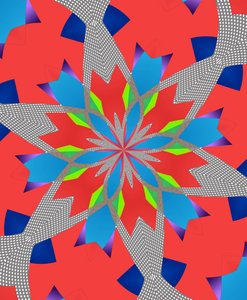 flores #116,2019,(mistura de meios) de Alex Caminker