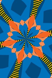 flores #15,2019,(mistura de meios) de Alex Caminker