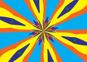 flores #28,2019,(mistura de meios) de Alex Caminker