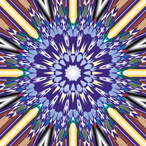 mandala,2019,(meios mistos) de Alex Caminker