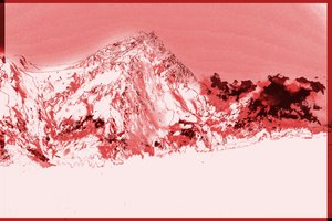 montanhas,2019,(meios mistos) de Alex Caminker