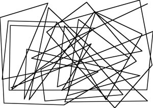 linha de string como um cubismo,2017,(mixed media) de Alex Caminker