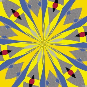 simetria #14,2019,(mixed media) de Alex Caminker