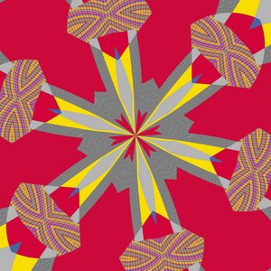 simetria #23,2019,(mixed media) de Alex Caminker