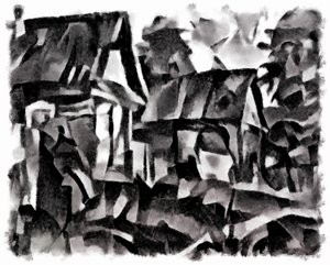 vista (preto)  2,2016, de Alex Caminker