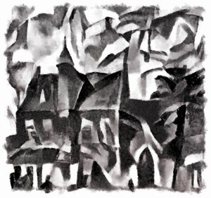 vista (preto)  3,2016, de Alex Caminker