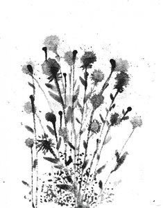 Flores de tinta abstratas de Alex Walsh