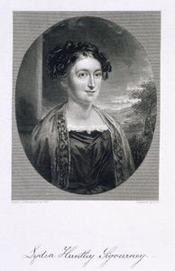 Lydia Huntley Sigourney (1791-1865), gravada por Burt de Alexander
