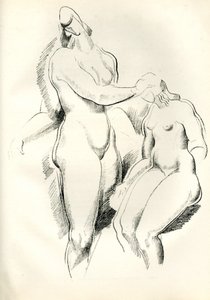 Alemão: Figurliche Kompositio Figurliche Komposition (Composição Figurativa), de Genius, Zeitschrift für werdende und alte Kunst de Alexander Archipenko