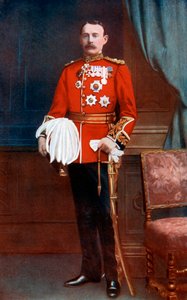Tenente-General Sir Archibald Hunter, comandando a 10ª Divisão, África do Sul, 1902.