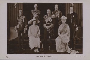 A família real (foto a p/b)