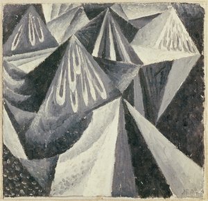 Composição Cubo-Futurista em Cinza e Branco, 1916
