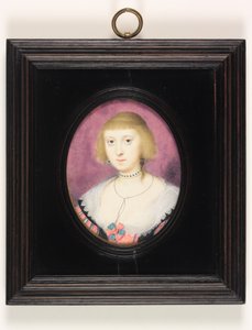 Lady Katherine Manners, Duquesa de Buckingham (aguarela em velino) de Alexander Cooper
