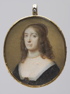 Retrato de Elizabeth Stuart, Electress Palatine e Rainha da Boêmia, década de 1630. de Alexander Cooper