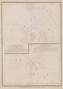 Planta da Ilha da Águia e da Ilha dos Pássaros, finais do século XVIII e princípios do século XIX (papel)